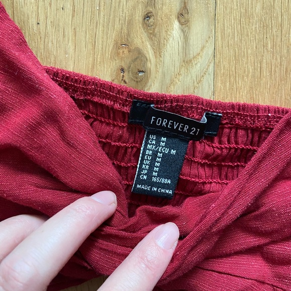Forever 21 red crop top - Picture 2 of 2